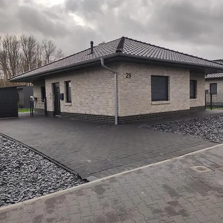 Ferienhaus Luna Am Schoenen Harkebruegger See Mit Kamin Barssel  Exterior foto